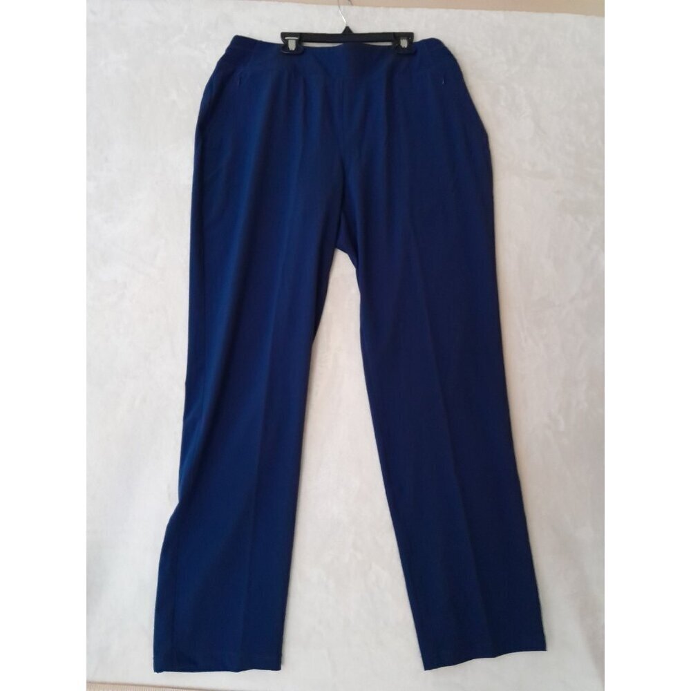 Zenergy by Chicos Track Pants Pull On Athleisure Running Workout Size 12 Blue